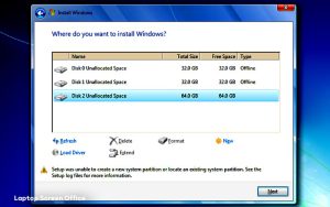 خطای We Couldn’t create a new partition در نصب ویندوز چیست؟ راه حل