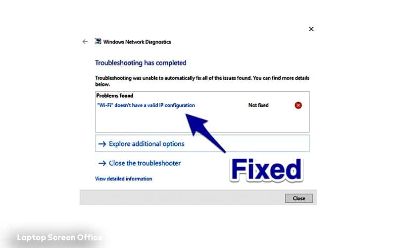 خطای WIFI Doesn’t Have a Valid IP Configuration + راهکار